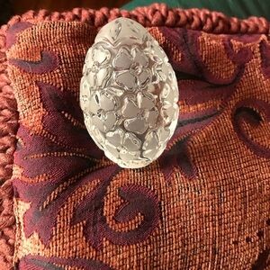 GLASWERKE GERMAN CRYSTAL EGG by Lausitzer Crystal